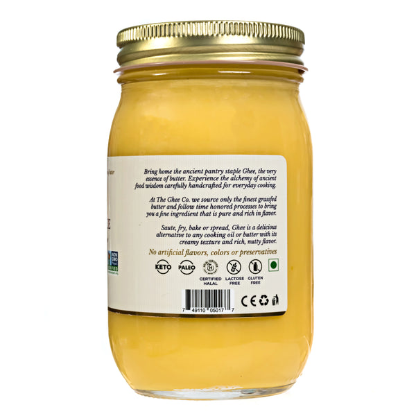 The Ghee Co - 16 Oz, Grass fed Ghee, Kosher and Halal Certified