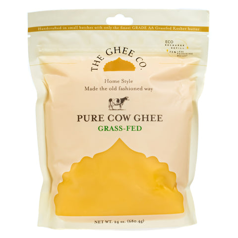 The Ghee Co. 24 Oz , Grass fed Ghee, Kosher and Halal Certified, Eco refill pack